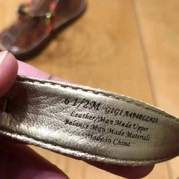 Sam Edelman Gigi sandal.  Orange and leopard print.  Size 6.5 - Picture 9 of 9